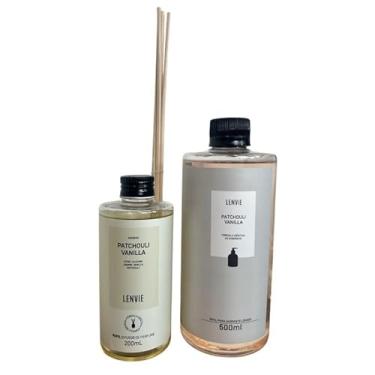Imagem de Kit Patchouli Vanilla Refil Sabonete Liquido 500ml+Refil Difusor Perfume 200ml
