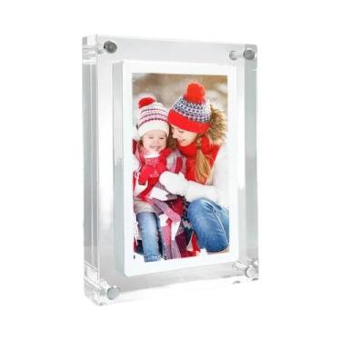 Imagem de Porta-Retrato Digital Vertical De Acrílico 5/7 Polegadas Com Tela IPS,
