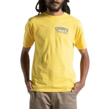 Imagem de Camiseta Volcom Speed Shop Amarela-Masculino