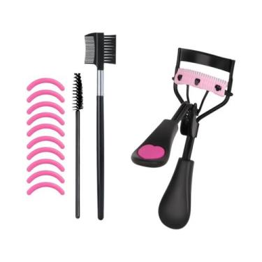 Imagem de 10 Almofadas De Silicone Portáteis Para Curvador De Cílios Com Pente E