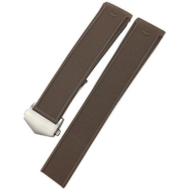 Imagem de TIOYW 20mm 22mm pulseira de relógio de silicone de borracha pulseira à prova d'água pulseira para TAG HEUER AQUARACER 300 WAY201B CALIBRE 5 acessórios (cor: 26mm, tamanho: 22mm etiqueta)