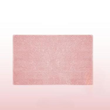 Imagem de Tapete Grande para Banheiro 50x100cm Antiderrapante em Microfibra Luxo – Super Absorvente, Macio e Durável(Rosa Bebê,1)