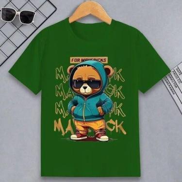 Imagem de Camiseta Infantil Estampa Urso Maverick em Algodão para Menino ou Meni