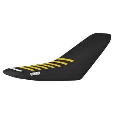 Imagem de Enjoy Mfg Capa de assento - Compatível com Riding Times GT73/GT73 Pro eMoto Bike_#540 (toda preta com nervuras amarelas)