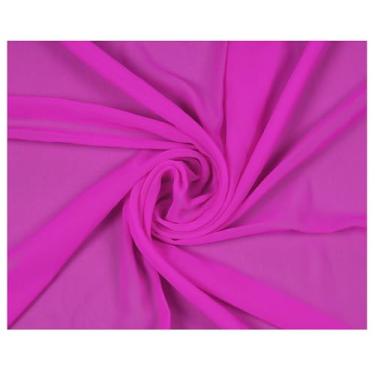 Imagem de MDS Pacote de tecido de chiffon sólido para noivas de 2 jardas para decoração de casa de Feliz Natal, Natal, Ano Novo, fantasia, vestido, DIY, artesanato, tecidos de cortina leves e sedosos 111,8 cm