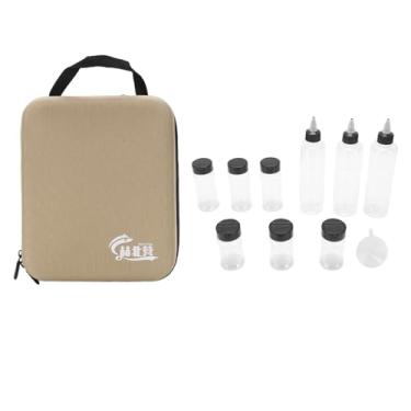 Imagem de SPYMINNPOO Organizador de Tempero, 9 Peças Portáteis à Prova de Vazamento Conjunto de Temperos Com Saco de Armazenamento para Cozinha de Acampamento Ao Ar Livre