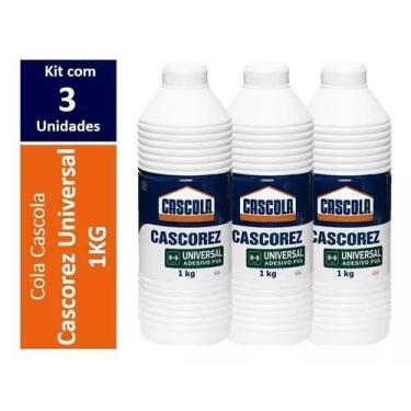 Imagem de Kit com 3 - Cascola Cascorez Universal 1kg