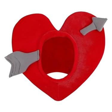 Imagem de MotiveTech Chapéu com Coração de Cupido - Acessório Romântico para Fantasia, Ideal para Festas, Boates e Carnaval de Inverno.