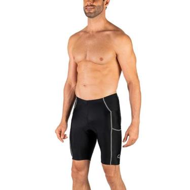 Imagem de Bermuda Flex Poliamida e Elastano Cabani Sports Liso Masculino-Masculino