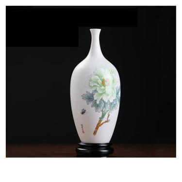 Imagem de Vaso de cerâmica estilo chinês, sala de estar, casa, pequeno suporte de mesa de café, vaso decorativo, vasos de flores