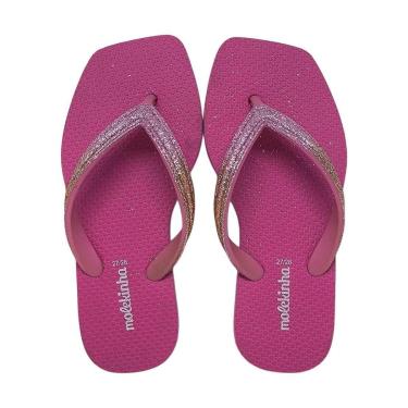 Imagem de Chinelo De Dedo Infantil Menina Facil Calce Macio Molekinha-Feminino