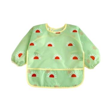 Imagem de Babadores Impermeáveis Para Bebês E Crianças Com Mangas Longas, Aventa