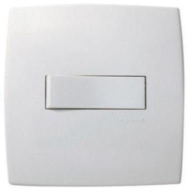 Imagem de Conjunto branco 4x2 interruptor simples horiz 611110 plus - pial