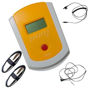 Imagem de Painel Visor Sensor Bicicleta Spinning Velocimetro Frequencia Cardiaca Kit Completo Academia Bike Ergonometrica