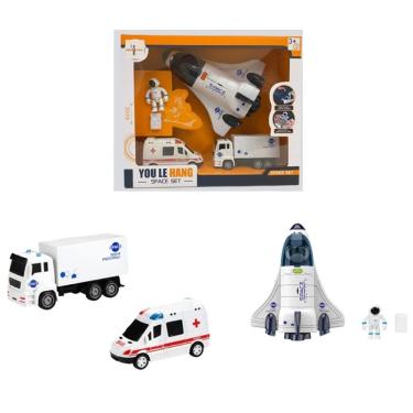 Imagem de Ônibus Espacial com Carros e Astronauta Luz e Som - Brink Center