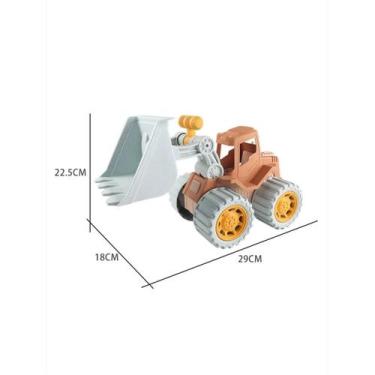 Imagem de Brinquedo De Praia Infantil: Escavadeira E Bulldozer De Palha Para Are