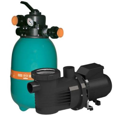 Imagem de Kit Filtro DFR-12 E Bomba 1/3 CV PF-17 Mono PLASTIK Dancor, 110V/220V 