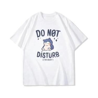 Imagem de Camiseta Unissex Pokémon Snorlax Com Estampa De Videogame, Casual De V