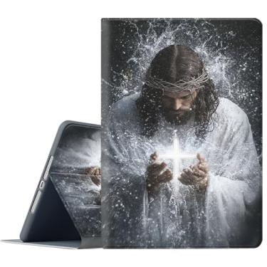 Imagem de FGDRFGRW Capa para Samsung Galaxy Tab A11/A9 de 8,7 polegadas 2025/2023, suporte ajustável, função despertar/hibernar, capa de proteção de corpo inteiro - Christian Jesus