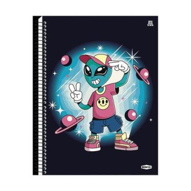 Imagem de Caderno Universitário Capa Dura 20 Matérias 320 Folhas Alien - ANIMATI