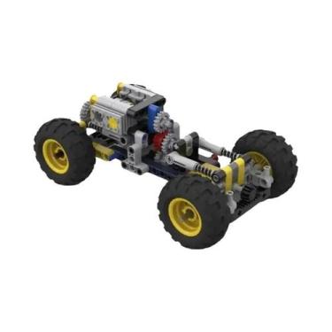 Imagem de Chassi De Carro RC 4x4 Elétrico: Kit De Montagem Com Motor, Rodas, Rec
