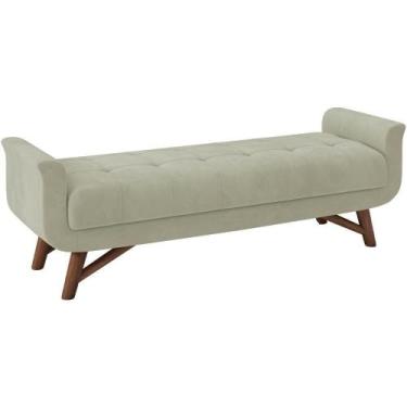 Imagem de Puff Recamier 160 Cm Pes Madeira Leville Veludo Sl 940 Peer - PERFAN M