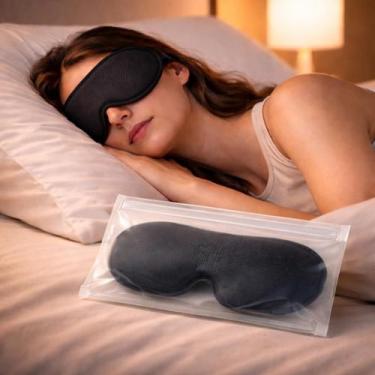 Imagem de Máscara Dormir 3D Tapa Olho Confortável Blackout Respirável - Mirai Fa