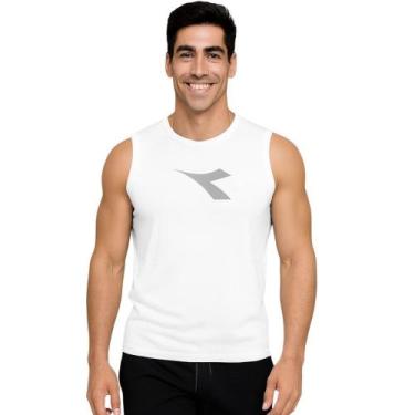 Imagem de Regata Machão Diadora Big Logo Masculina - Branco GG, Branco, GG