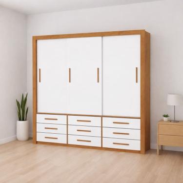 Imagem de Guarda Roupa 3 Portas 9 Gavetas Imperium -Grand Line