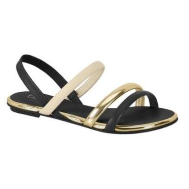 Imagem de Sandália Rasteira Beira Rio Tiras Feminina-Feminino