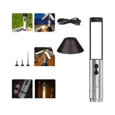 Imagem de Lanterna De Camping Portátil Recarregável Telescópica Para Caminhadas,