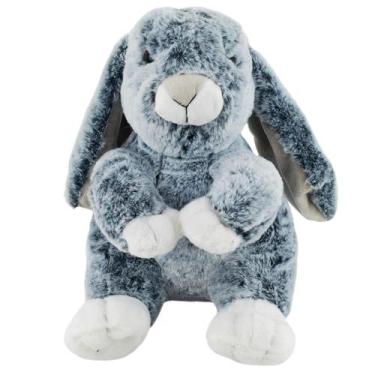 Imagem de Coelho Cinza Sentado 26cm - Pelúcia - Fofy Toys