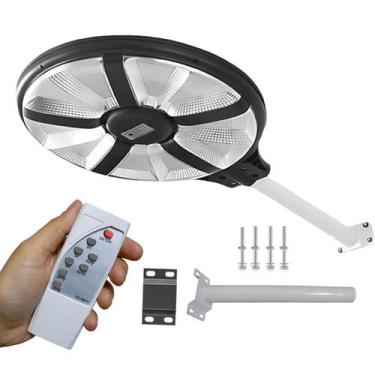 Imagem de Luminaria Solar Ovni 360 graus 400w Gigante Placa led Sensor Ilumina O