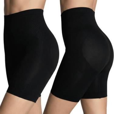Imagem de Kit 2 Shorts Modelador Lupo Loba Up Line Reduz Barriga e Culote - Loba