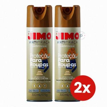 Imagem de Kit 2 Jimo Aerossol AntiTraça 300ml Repele e Elimina as Traças Armário