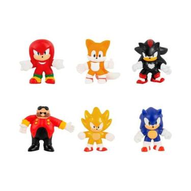 Imagem de Pack 6 Mini Bonecos Elásticos Sonic Goo Jit Zu 3656 - Sunny - Sunny Br