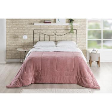 Imagem de Cobertor Coberdrom Casal Queen Manta Com Sherpa Cor Rosê