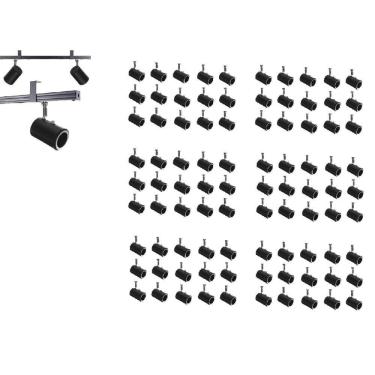 Imagem de Kit 90 Spot Trilho Perfilado Eletro calha Par20 Bulbo OL8