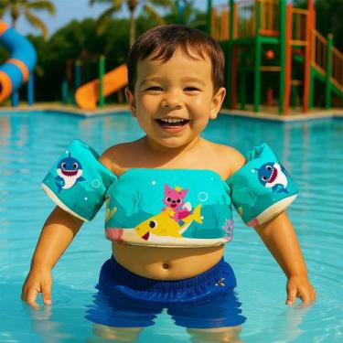 Imagem de Colete Salva Vidas Infantil Boia de Braço para Praia Piscina Tema Dese
