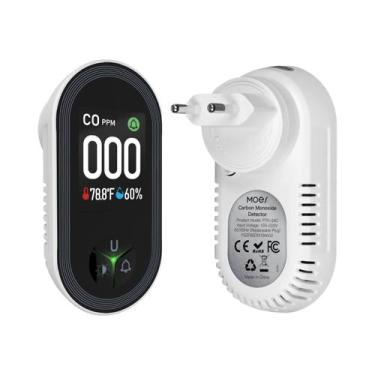 Imagem de Detector De Monóxido De Carbono 3 Em 1 Com Sensor De Temperatura E Umi