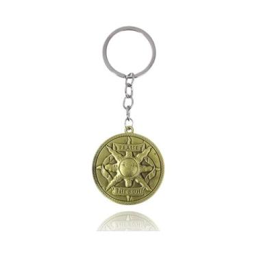 Imagem de Chaveiro Pingente Escudo Fogueira Dark Souls 3 Para Homens E Mulheres,