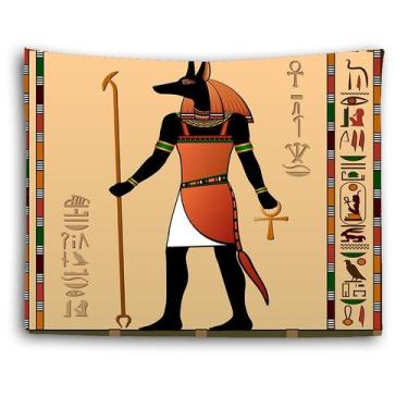 Imagem de Tapeçaria de parede Estética de quarto egípcio antigo 150x130cm - yiwe
