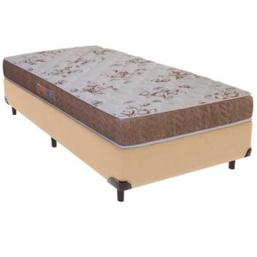 Imagem de Cama Box Solteiro e Colchão Pro-Life D33 Espuma Colchobel Ocre