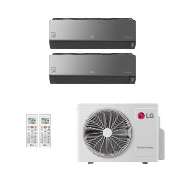 Imagem de Ar-Condicionado Multi Split Inverter LG 36.000 (1x Evap HW Artcool 9.000 + 1x Evap HW Artcool 24.000) Só Frio 220V