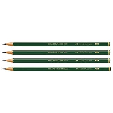 Imagem de Lápis Grafite, Faber-Castell, SM/C9000MIX, EcoLápis, Linha Castell 9000, 4 Unidades
