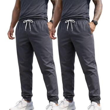 Imagem de Kit 2 Calças Masculina Dry Esportiva Treino Academia Com Bolsos-Masculino