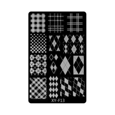 Imagem de Placa De Estampagem De Unhas Com Folhas Verdes, Borboletas, Flores E E