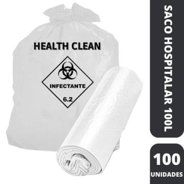 Imagem de Saco para lixo finio 100 l (pct c/100) - health clean