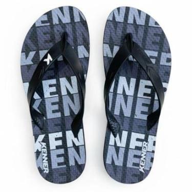 Imagem de Chinelo Masculino Kenner Original Summer Typo - Preto/Cinza-Masculino
