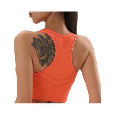 Imagem de Top De Yoga Feminino De Secagem Rápida Em Cor Sólida, Roupas De Treino